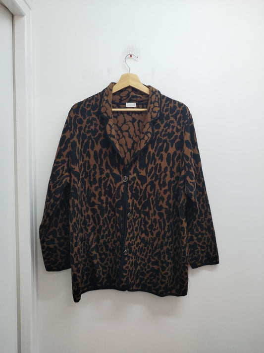 Gilet Atelier GS imprimé marron et noir Taille 50