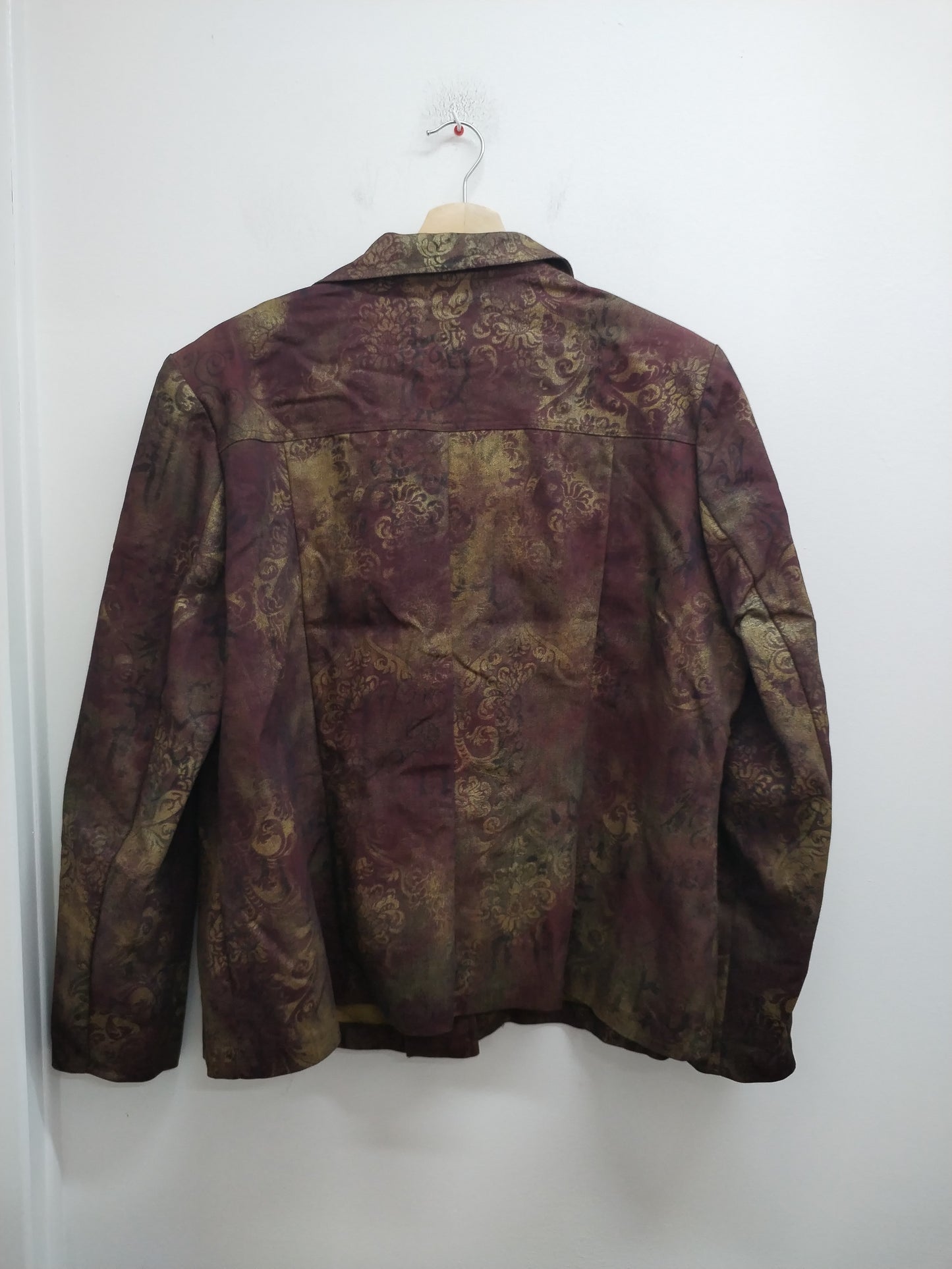 Veste Françoise de France bordeaux et dorée Taille XL