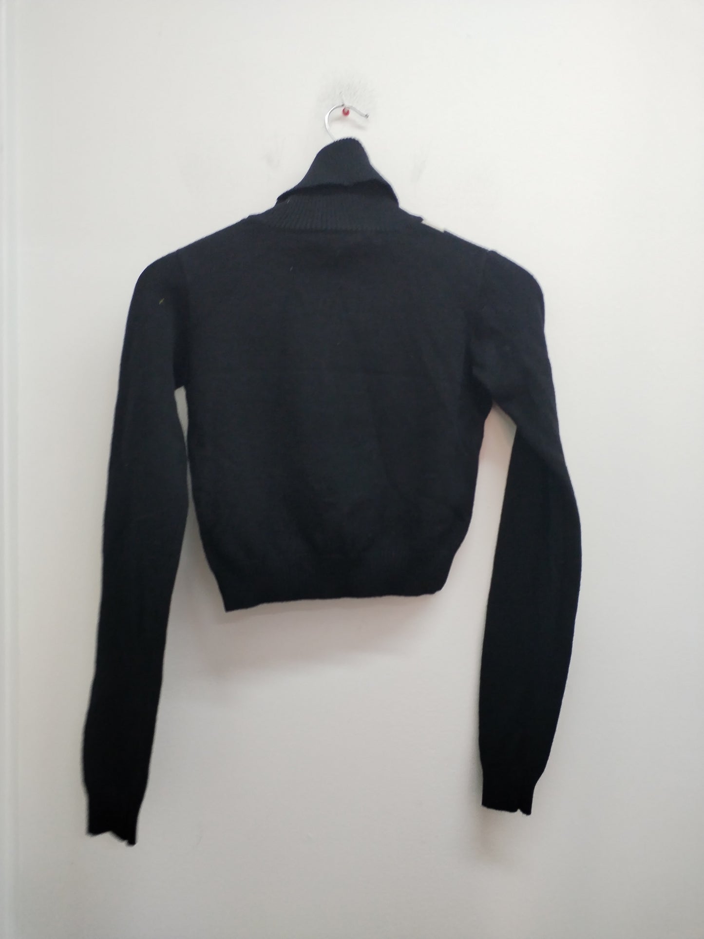 Pull court Jennyfer noir à carreaux Taille S