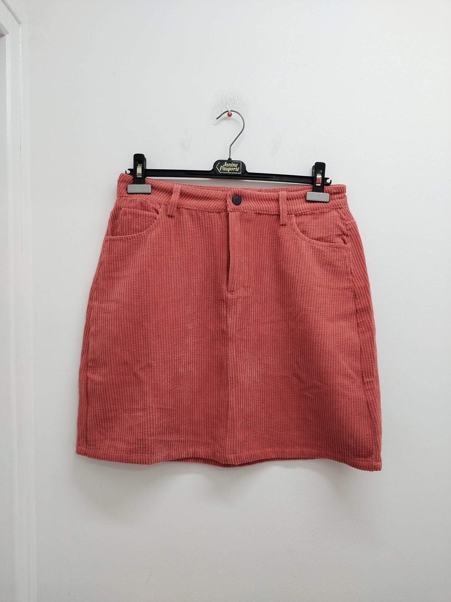 Jupe Lofty Manner en velours côtelé corail Taille M