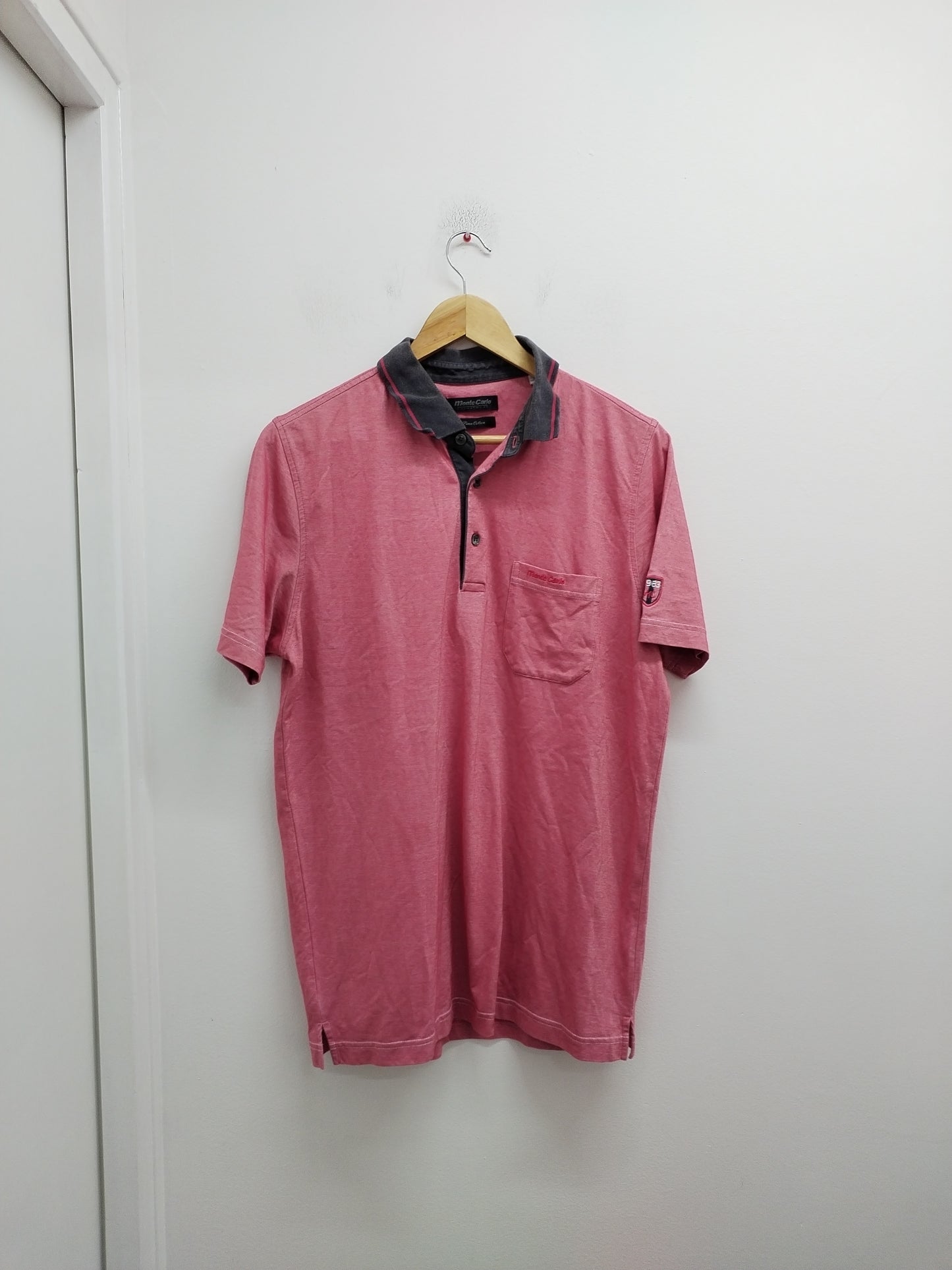 Polo Monte Carlo rouge à petites rayures Taille M