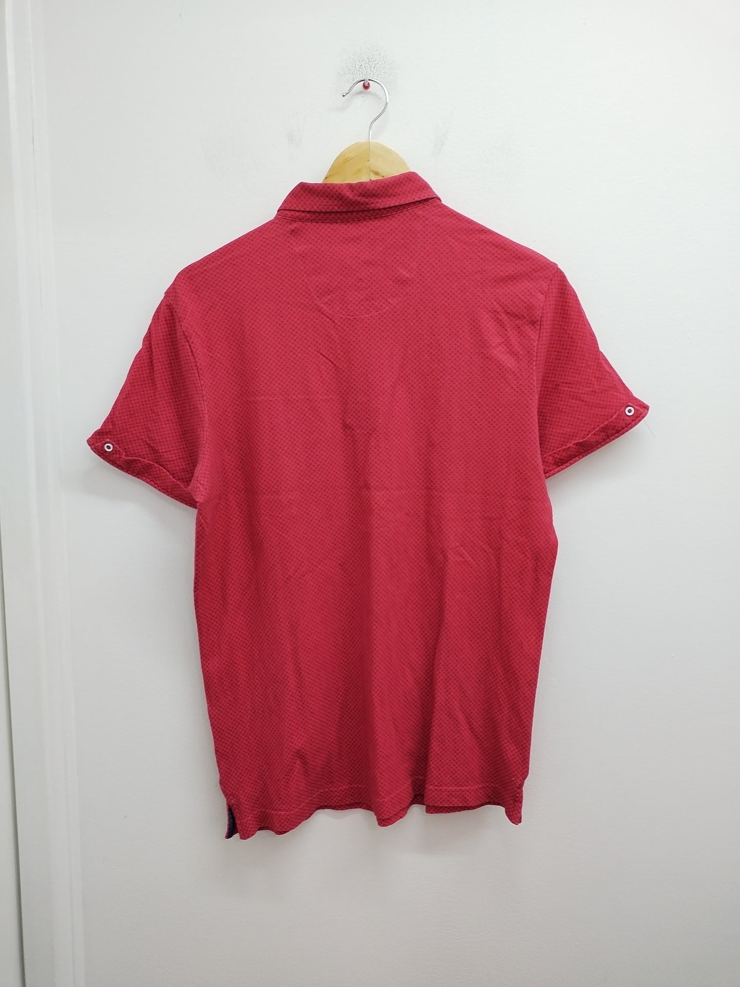 Polo Dario Beltran rouge à motifs Taille M