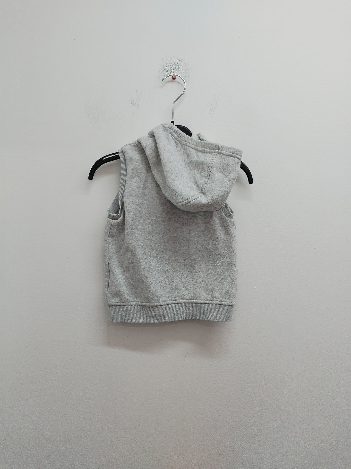 Sweat sans manche à capuche Domyos gris clair Taille 18 Mois
