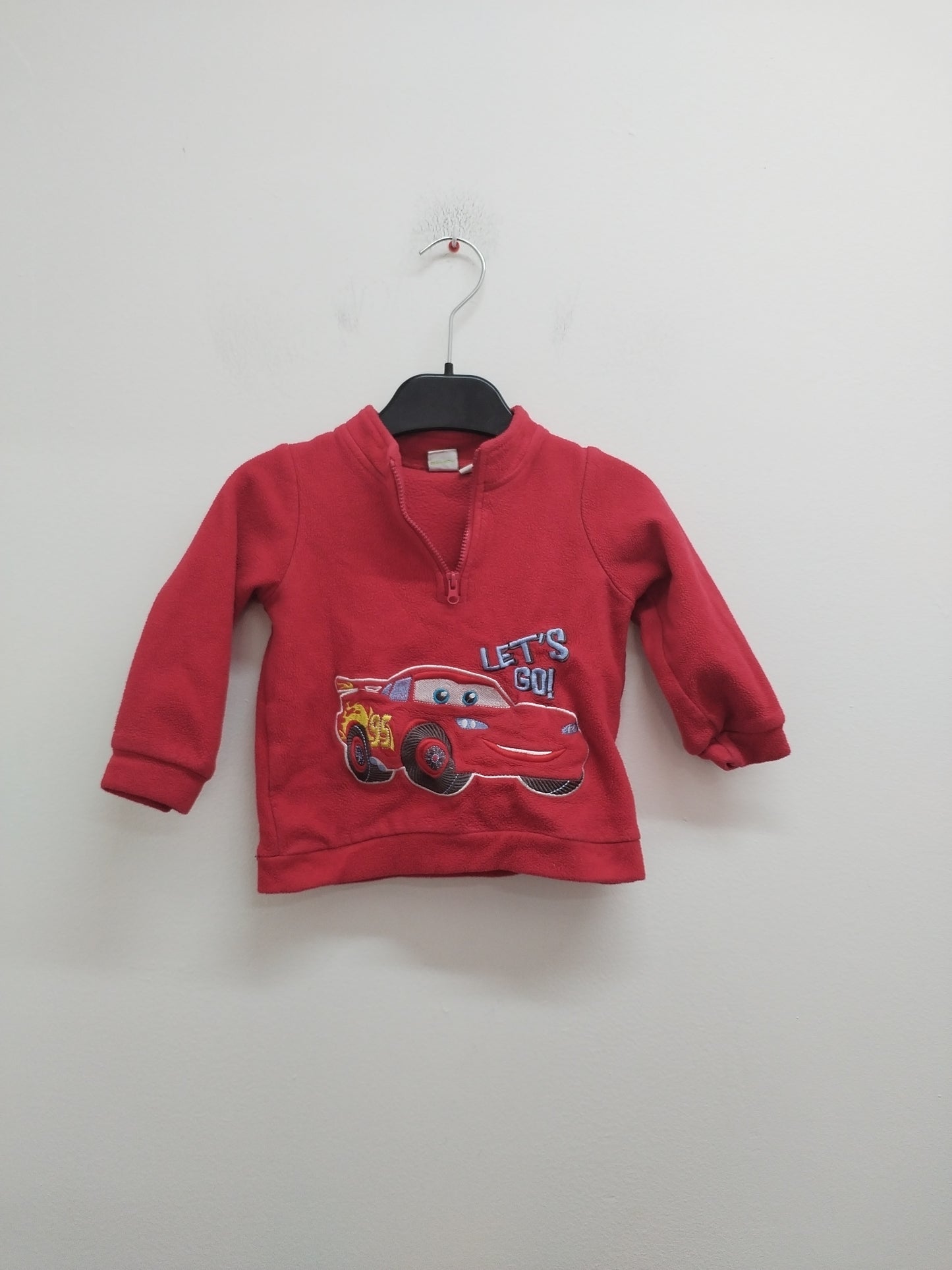 Polaire Disney Baby rouge avec broderie "Cars" Taille 18 Mois