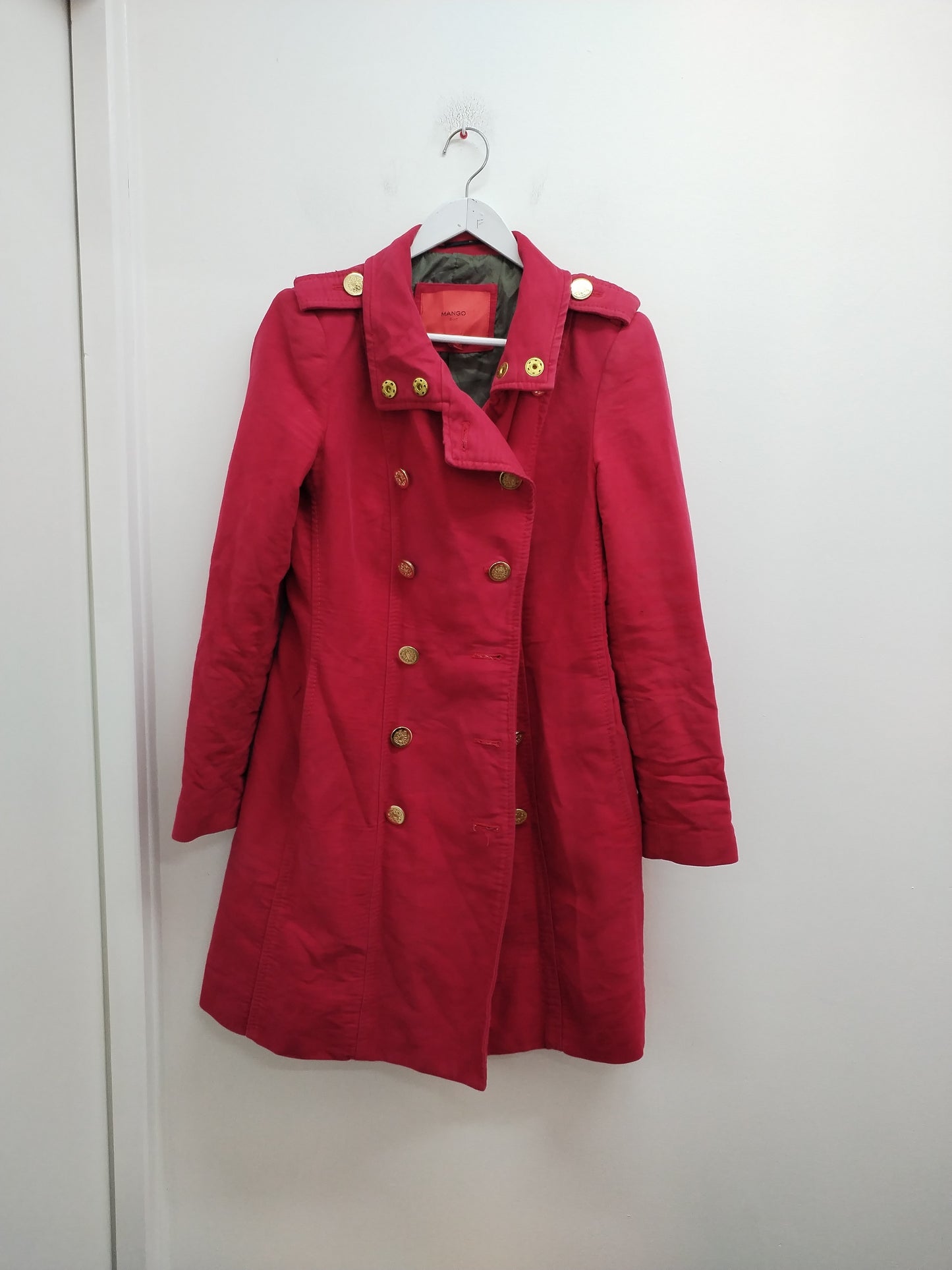 Manteau long Mango rouge Taille M