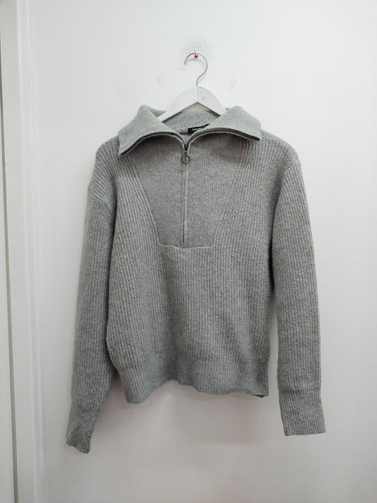 Pull col camionneur Monoprix gris Taille S