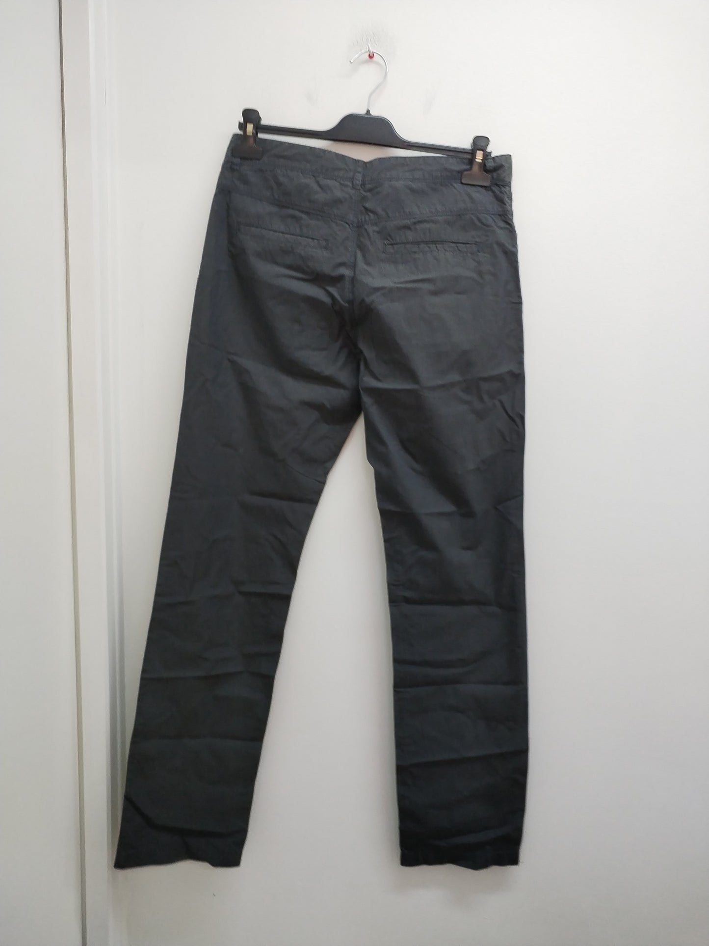 Pantalon Jules gris à petites rayures Taille 38