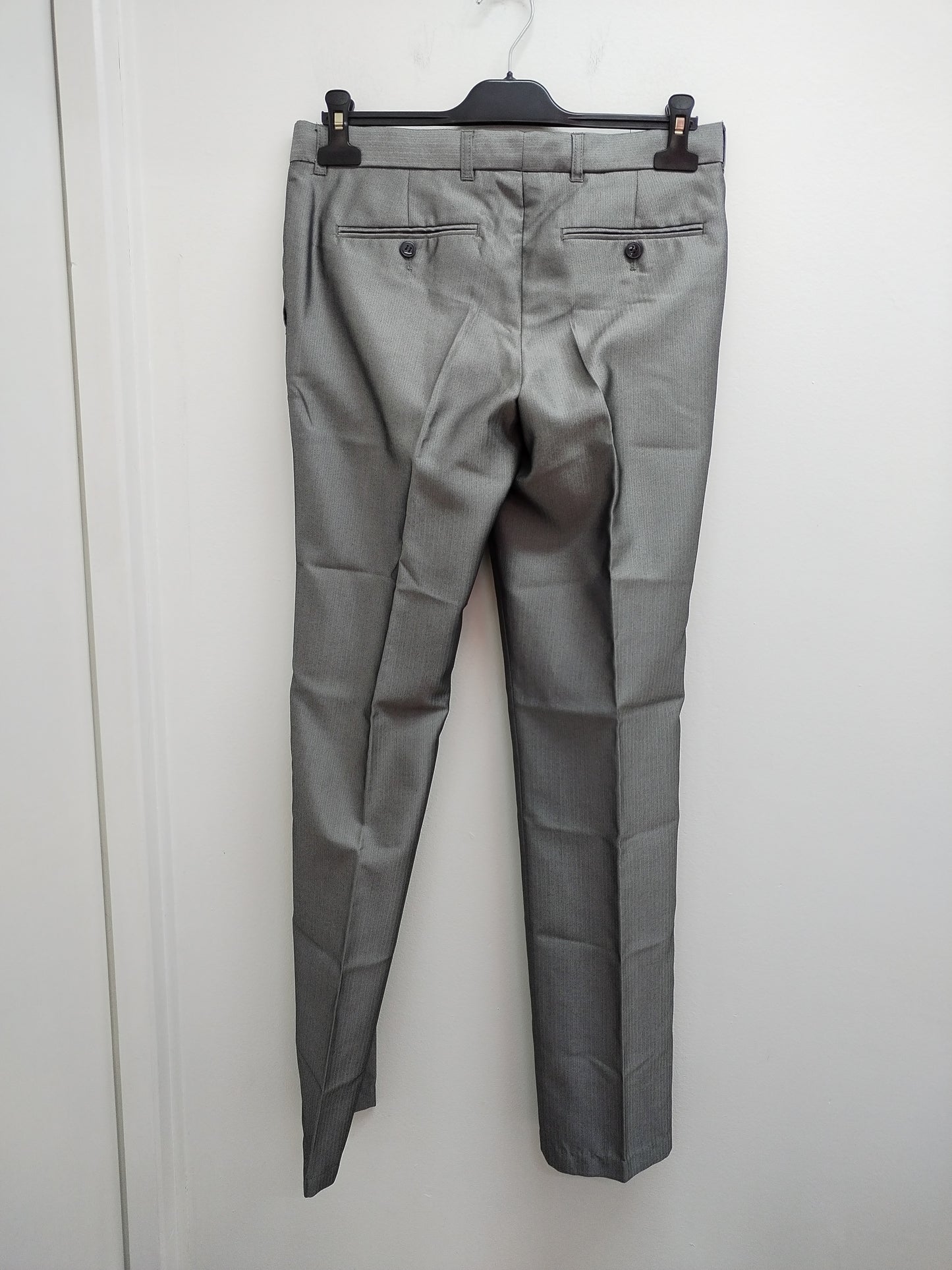 Pantalon de costume OWK gris à rayures Taille 40
