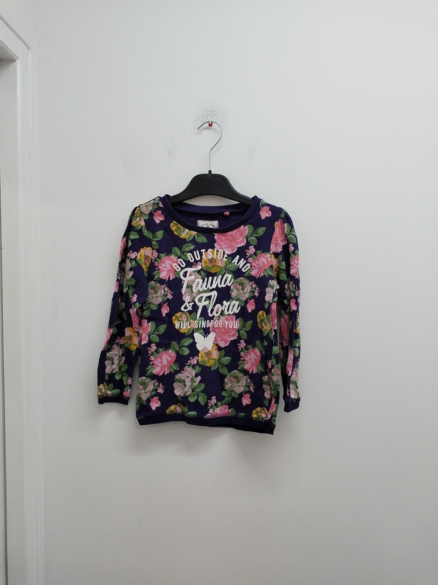 Sweat Palomino marine fleuri Taille 6 Ans