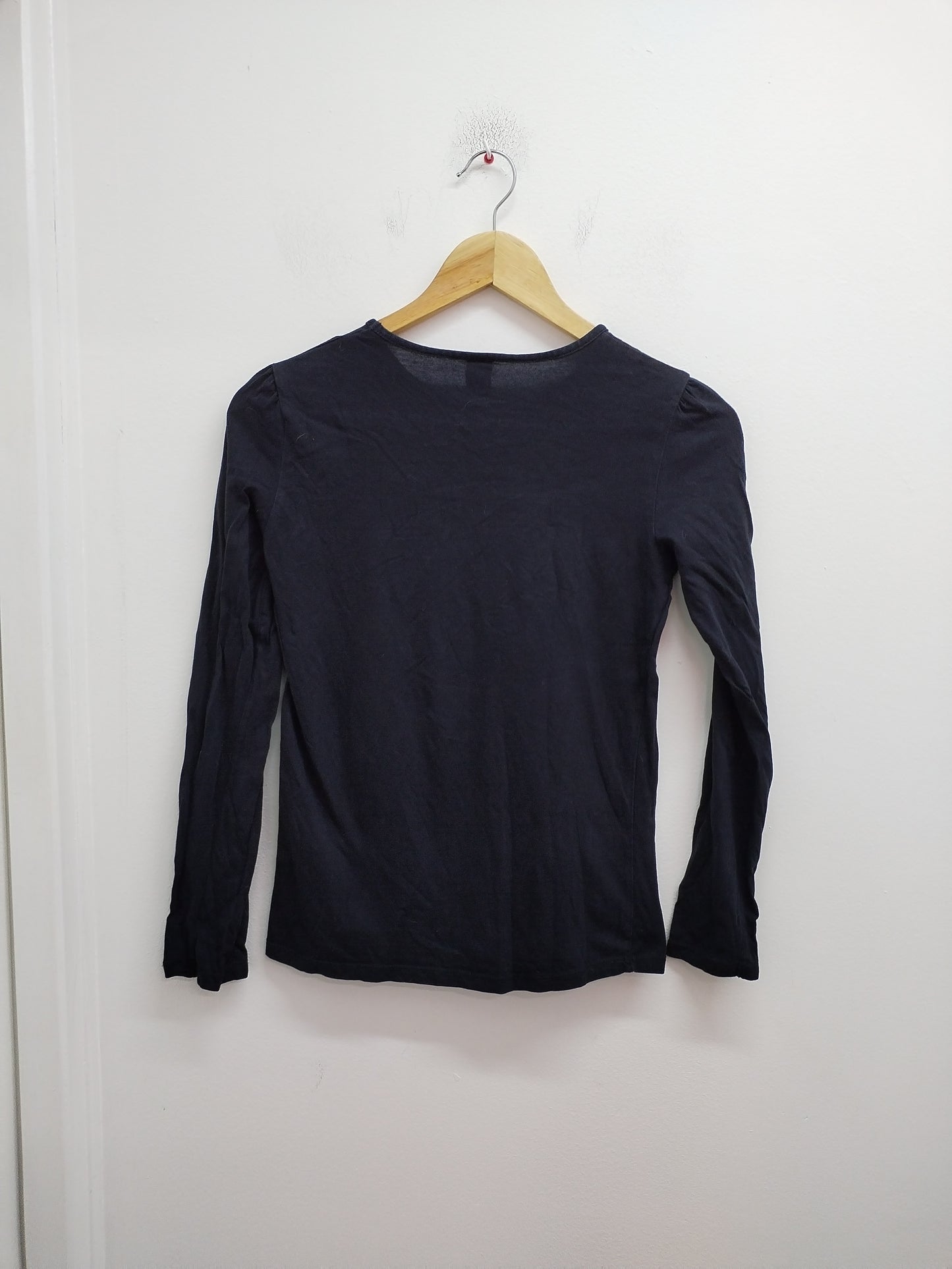 T-shirt manches longues Zara Kids noire avec strass Taille 11/12 Ans