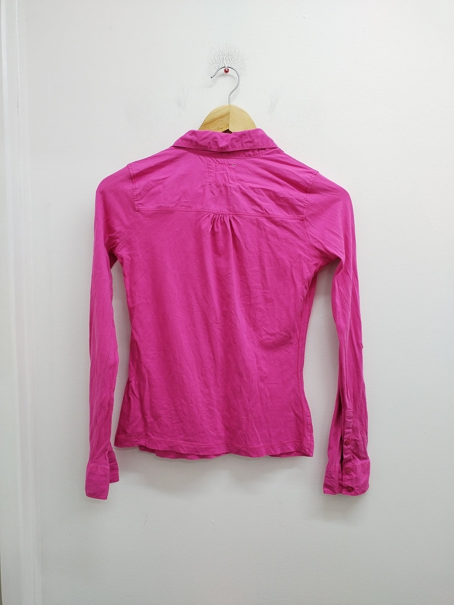 Polo manches longues L.O.G.G. fuchsia Taille 11/12 Ans