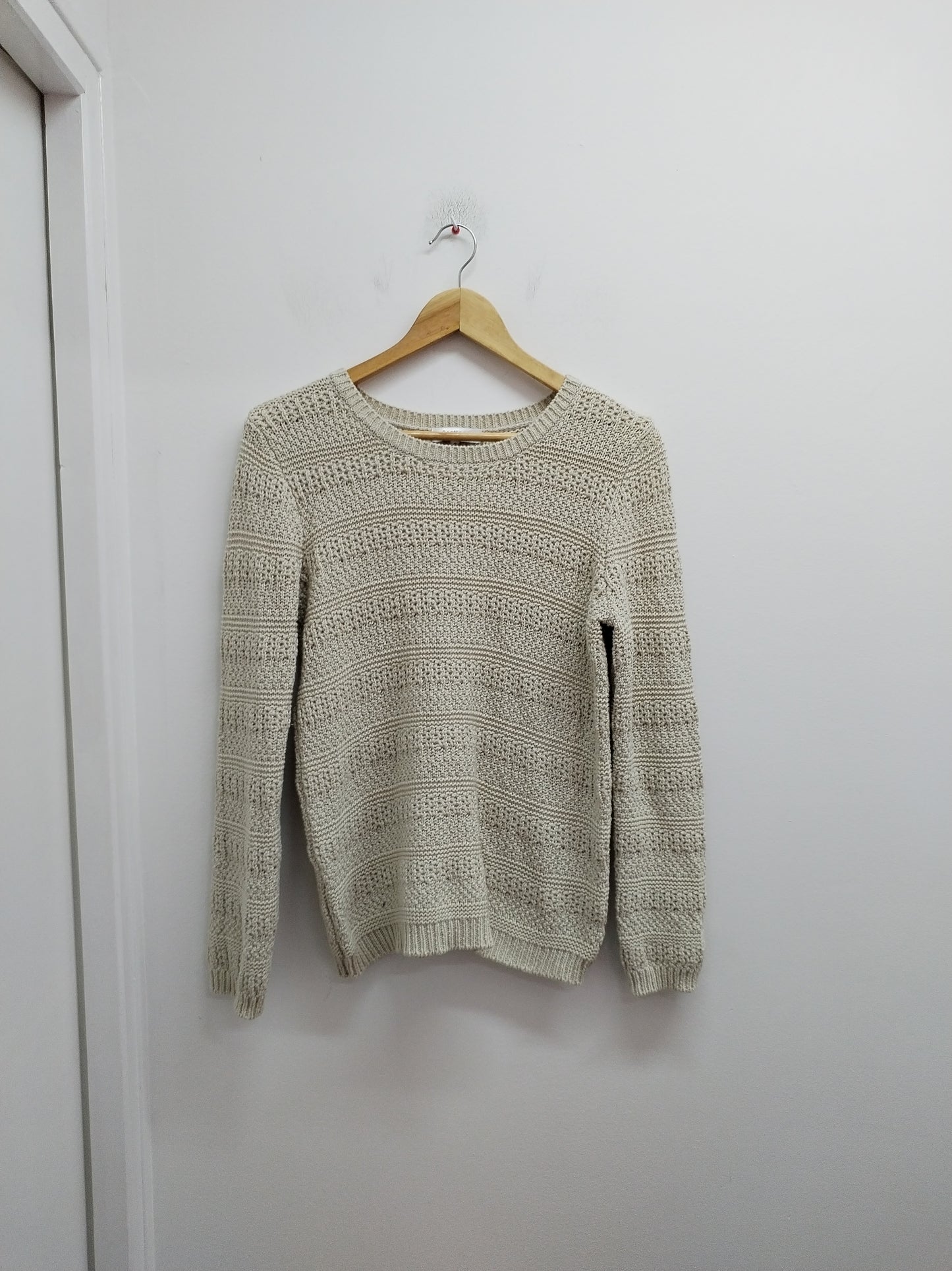 Pull grosses mailles Scottage beige Taille M