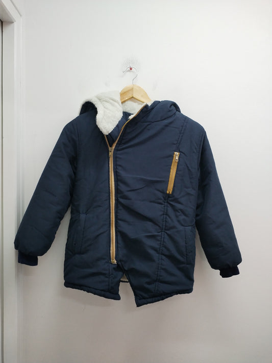 Manteau doublé bleu marine Taille 12 Ans