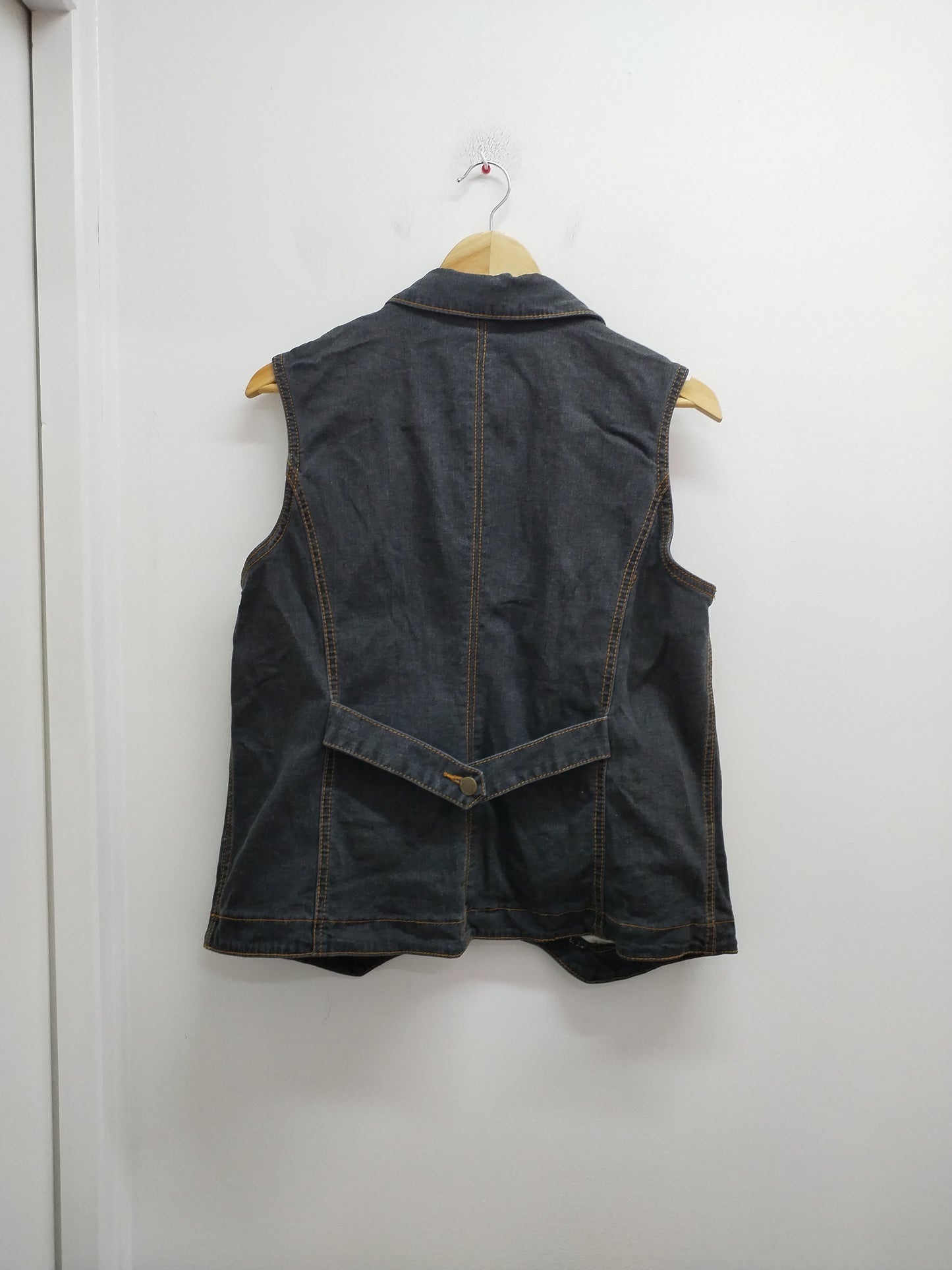 Veste en jeans sans manche Jeans by Maxine grise Taille 46