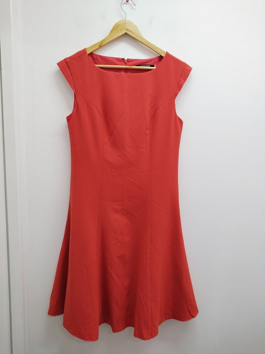 Robe sans manche Votre Mode rouge orangé Taille M