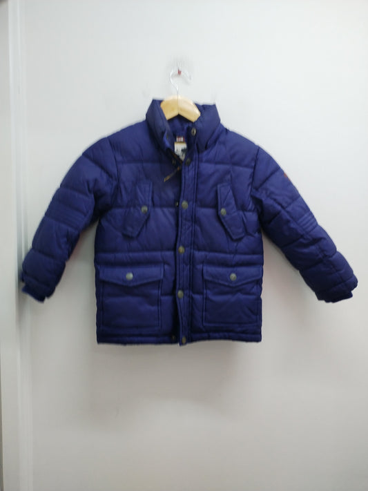 Manteau doublé DPAM bleu marine Taille 5 Ans