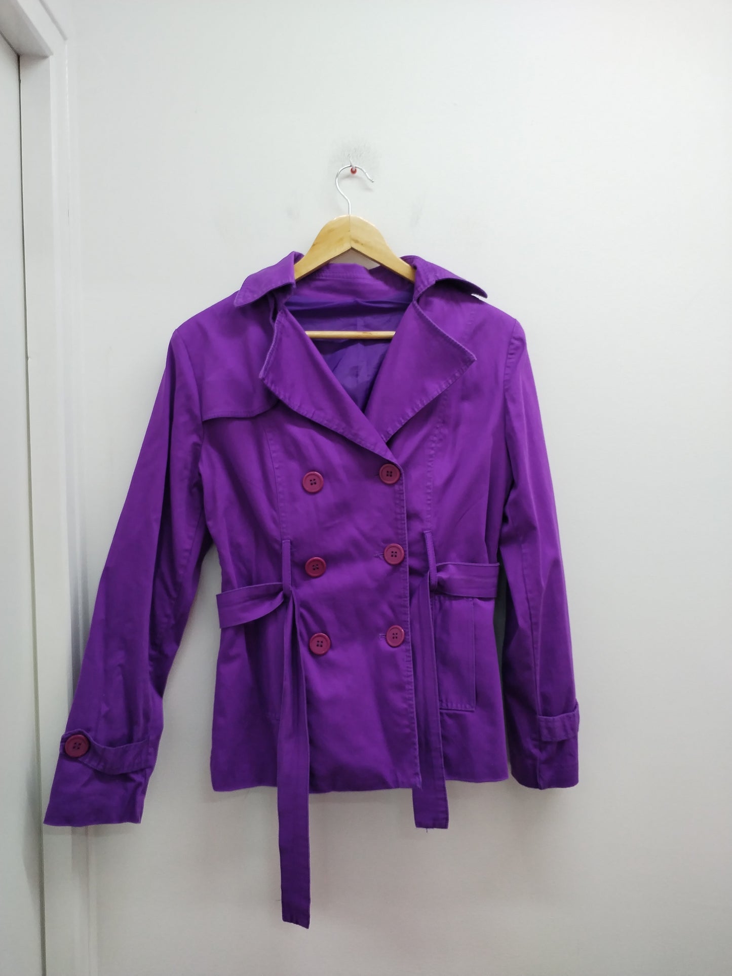 Trench court violet Taille S