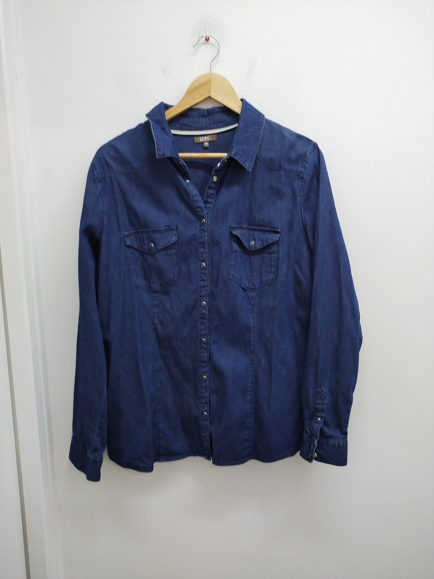 Chemise Grain de Malice bleu jeans Taille 46