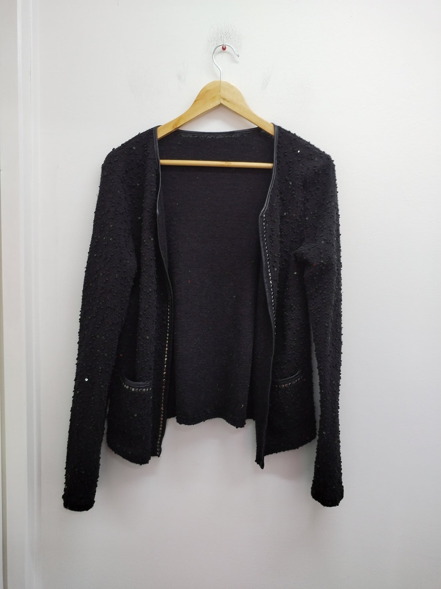Gilet noir avec sequins Taille M