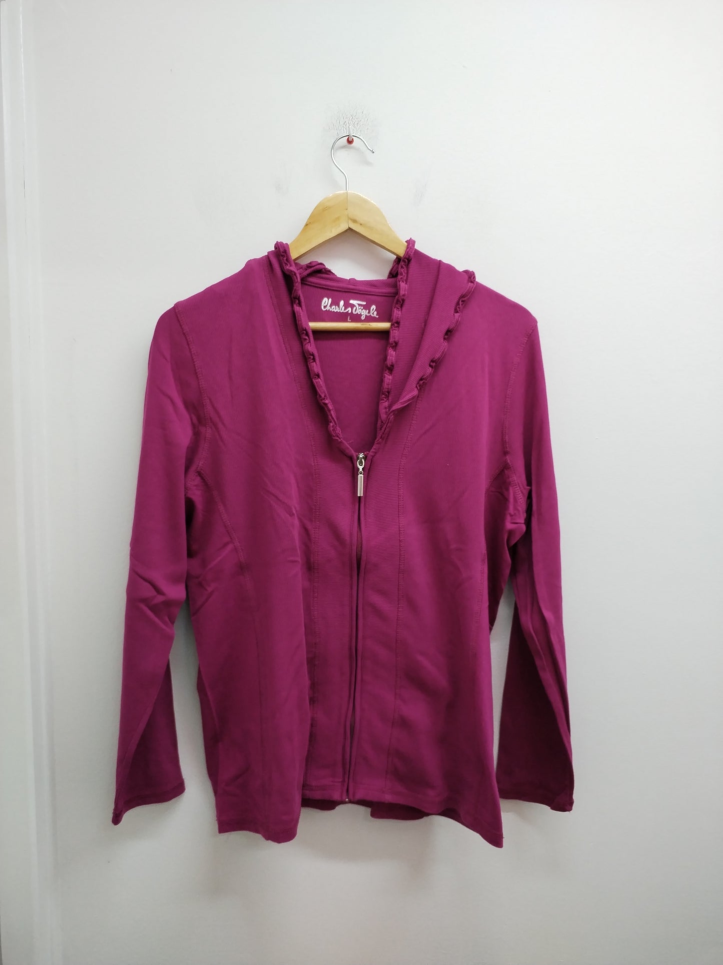 Gilet zippé Charles Vögele prune Taille L