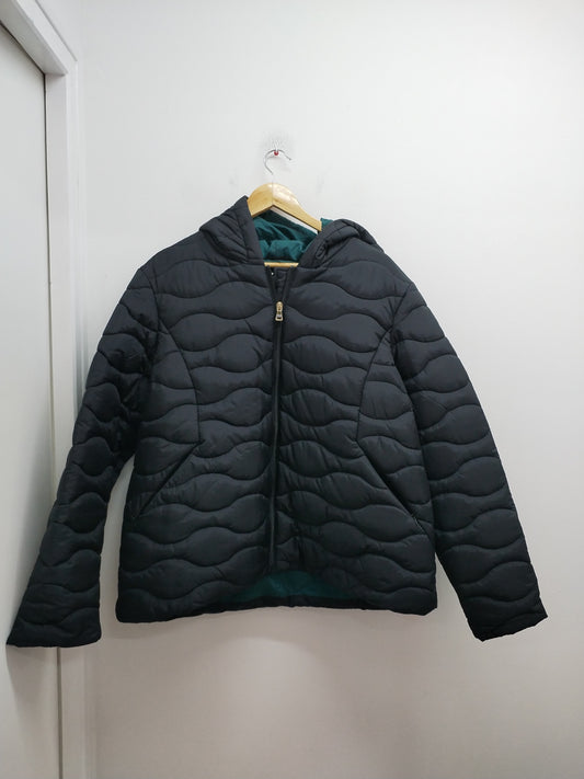 Doudoune à capuche Grain de Malice noire Taille 46