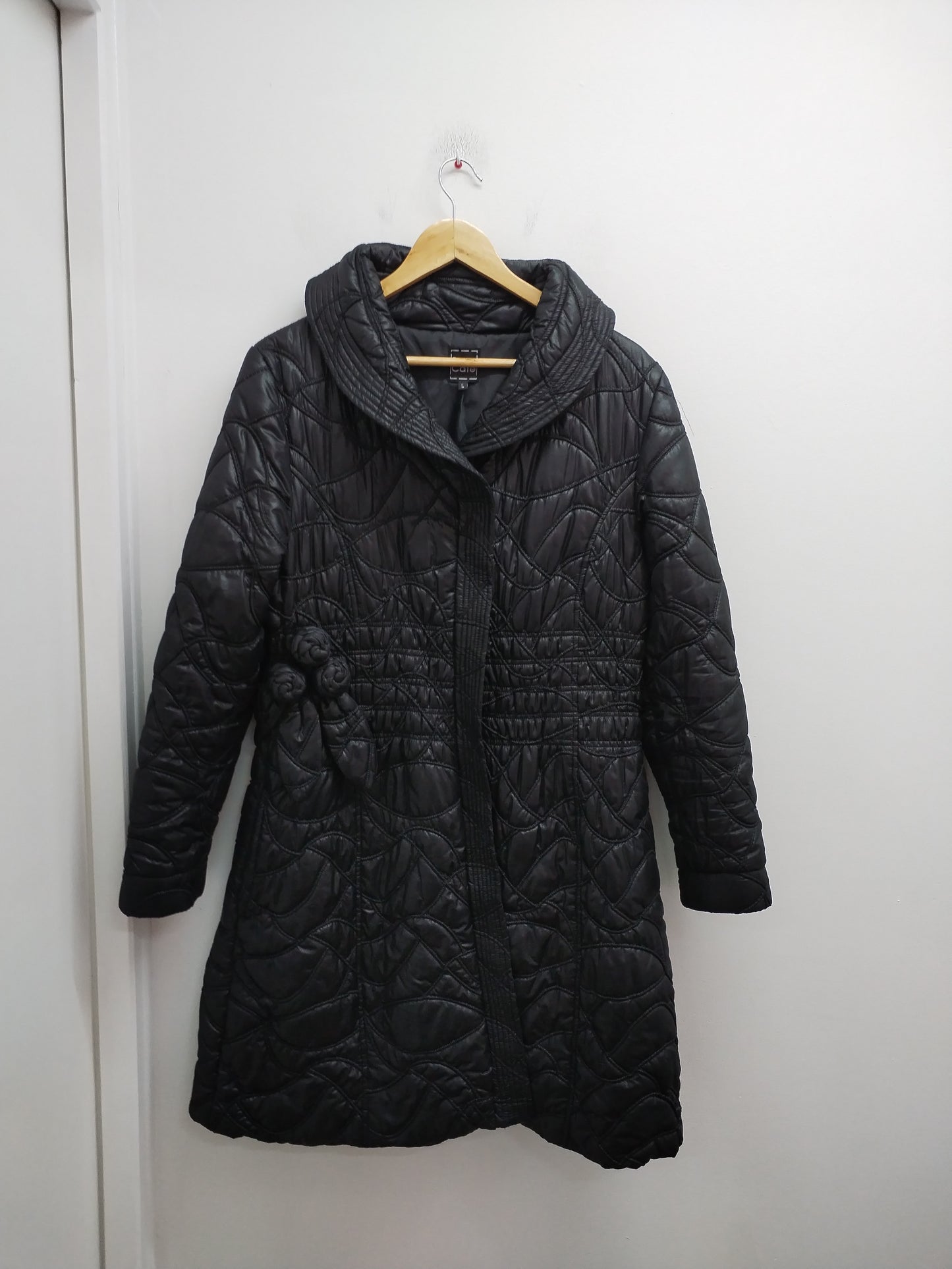 Doudoune longue légère Pause Café noire Taille L