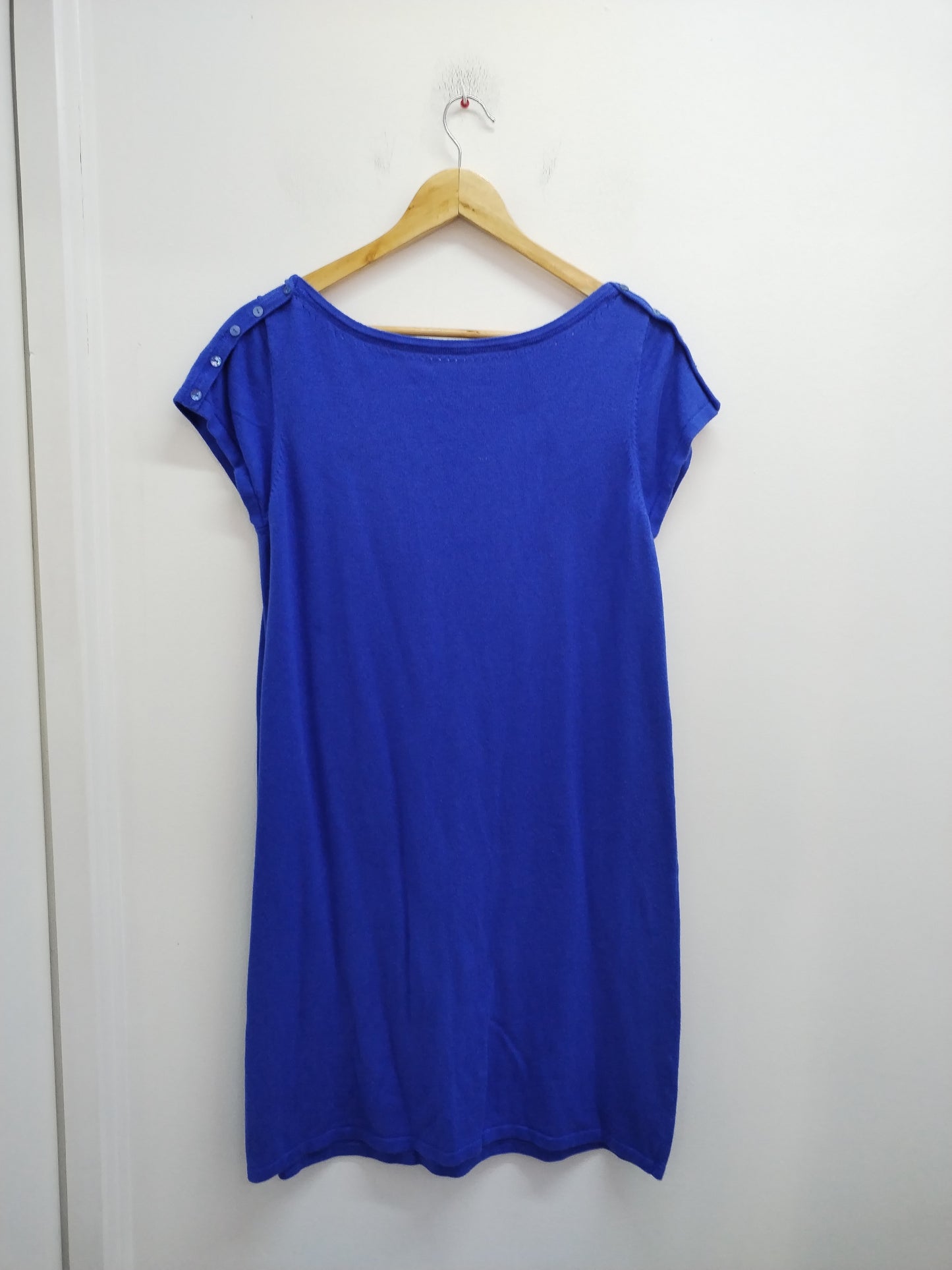 Robe pull manches courtes bleue Taille M