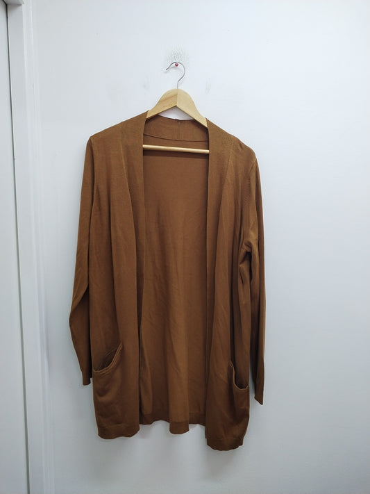 Gilet long marron Taille L