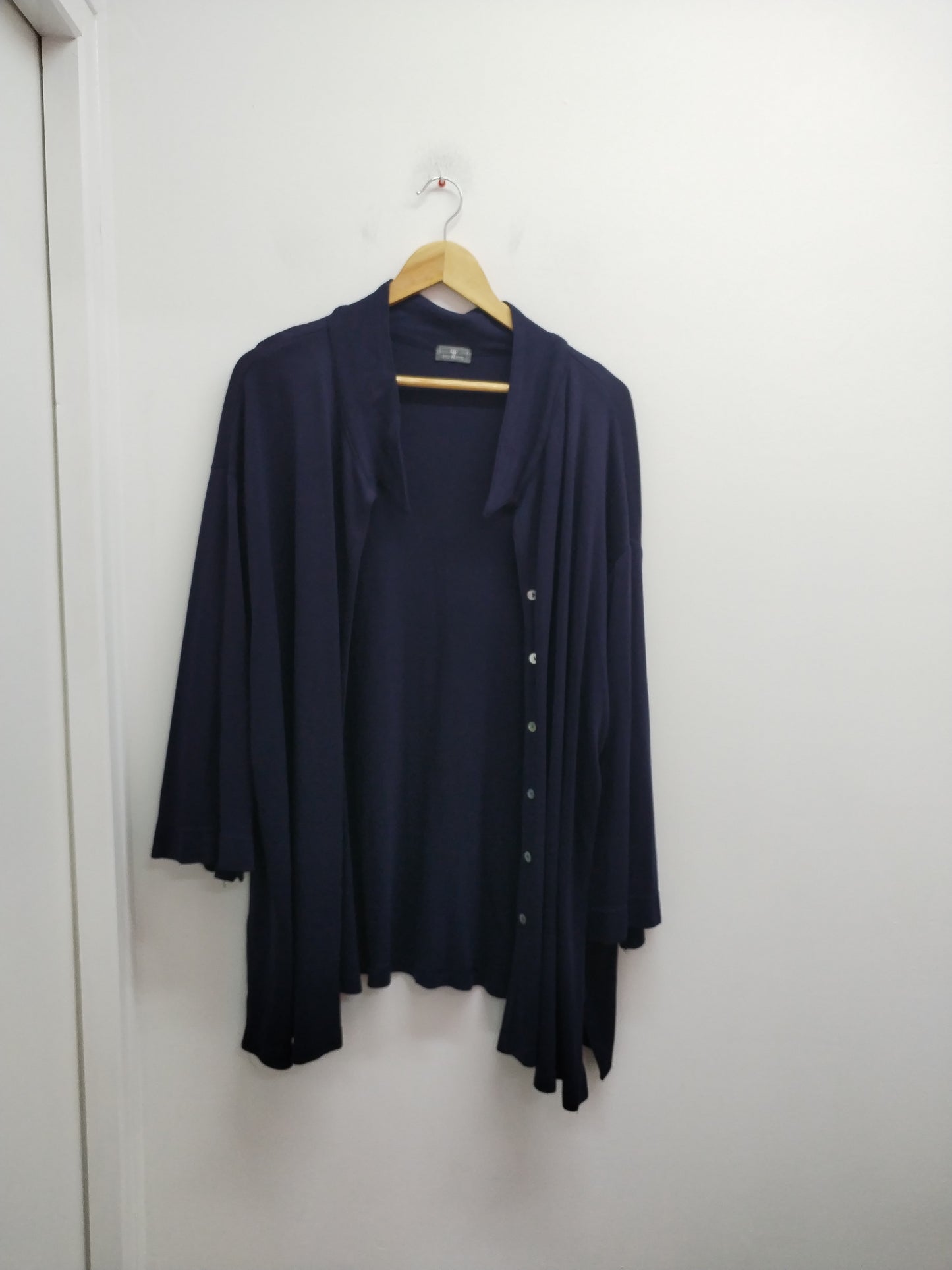 Gilet long manches 3/4 Piu Forte marine Taille 54