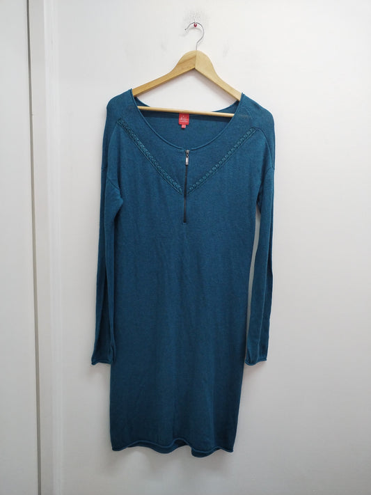 Robe manches longues Miss by Captain Tortue bleu canard Taille S