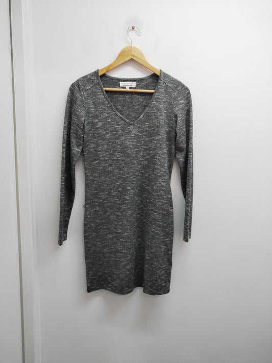 Robe pull manches longues Cache-Cache gris chiné Taille XS