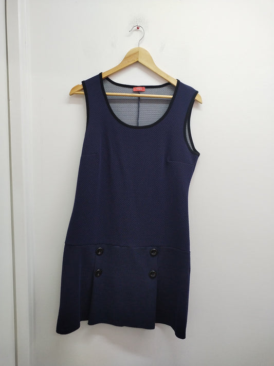 Robe sans manches Tissaia marine Taille 46