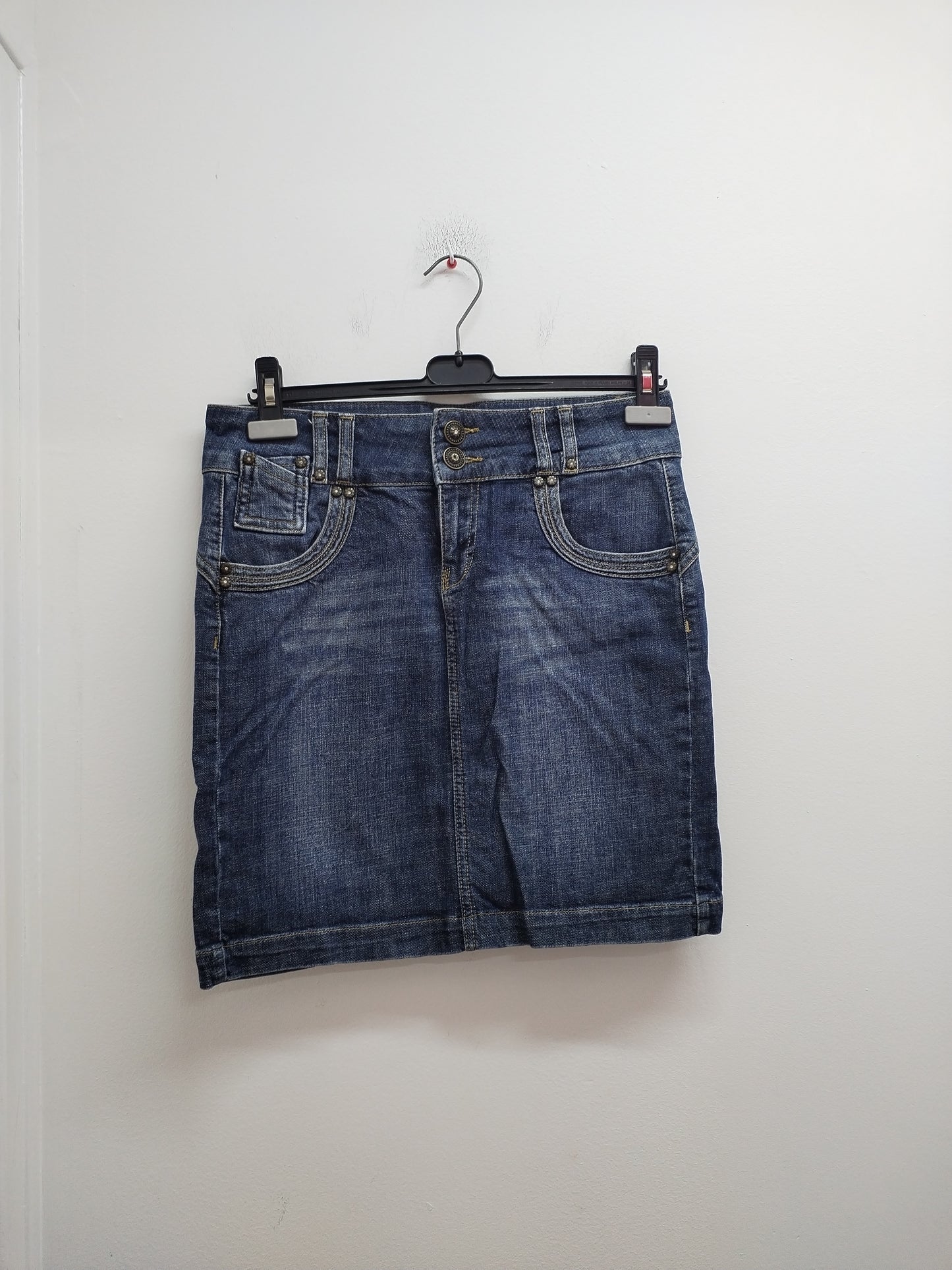 Jupe en jeans Xanaka bleue délavée Taille 40