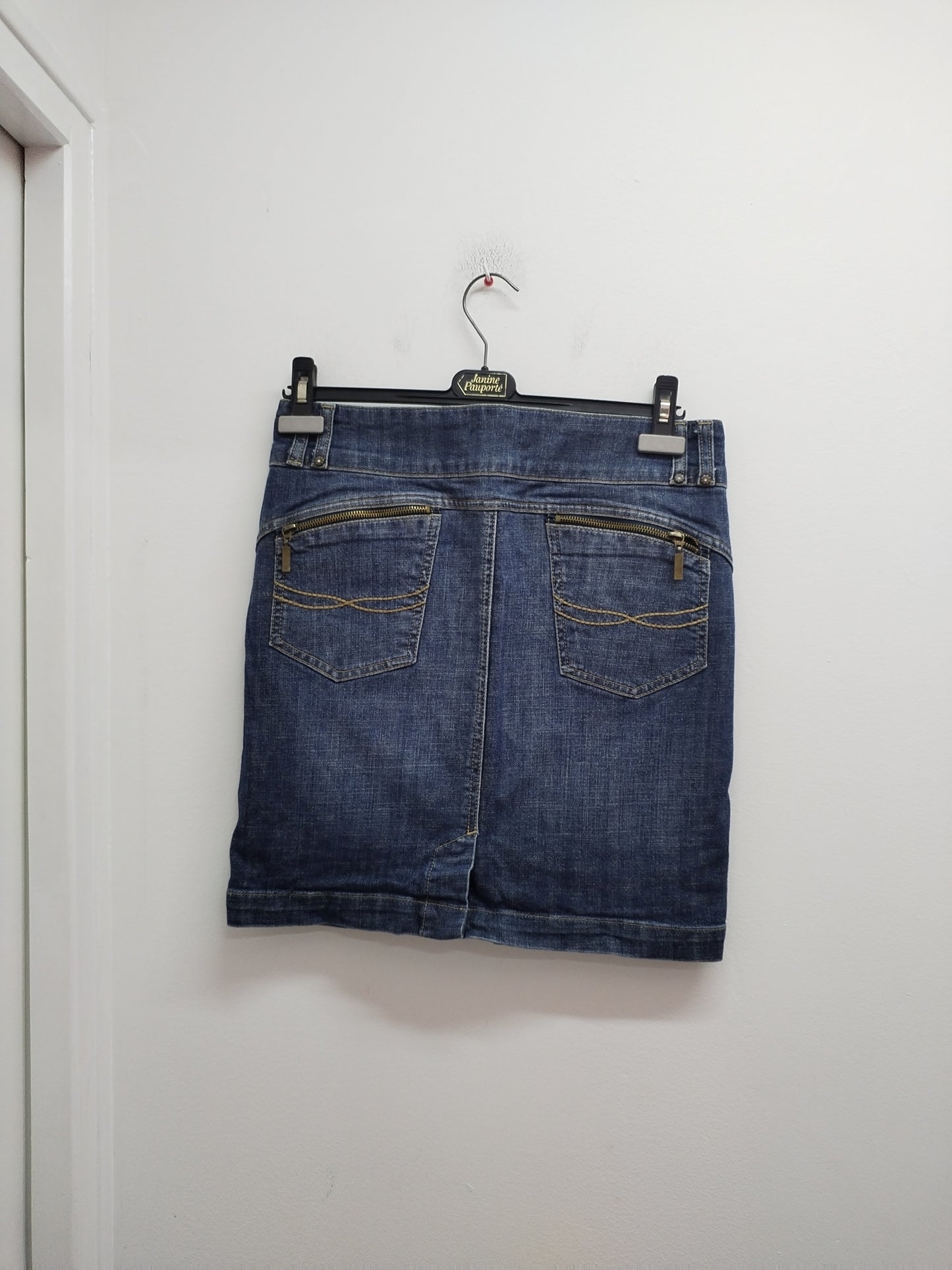 Jupe en jeans Xanaka bleue délavée Taille 40