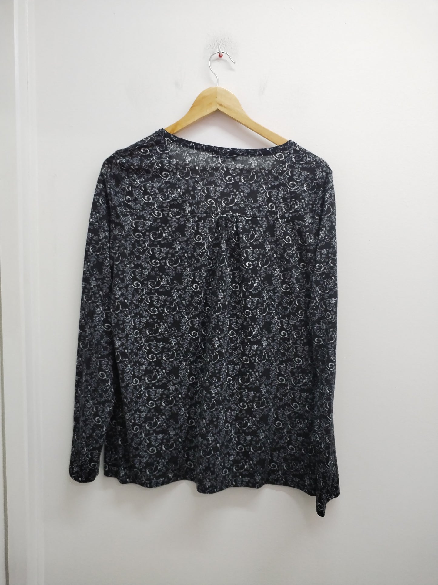 Tunique manches longues La Halle noire à motifs Taille L