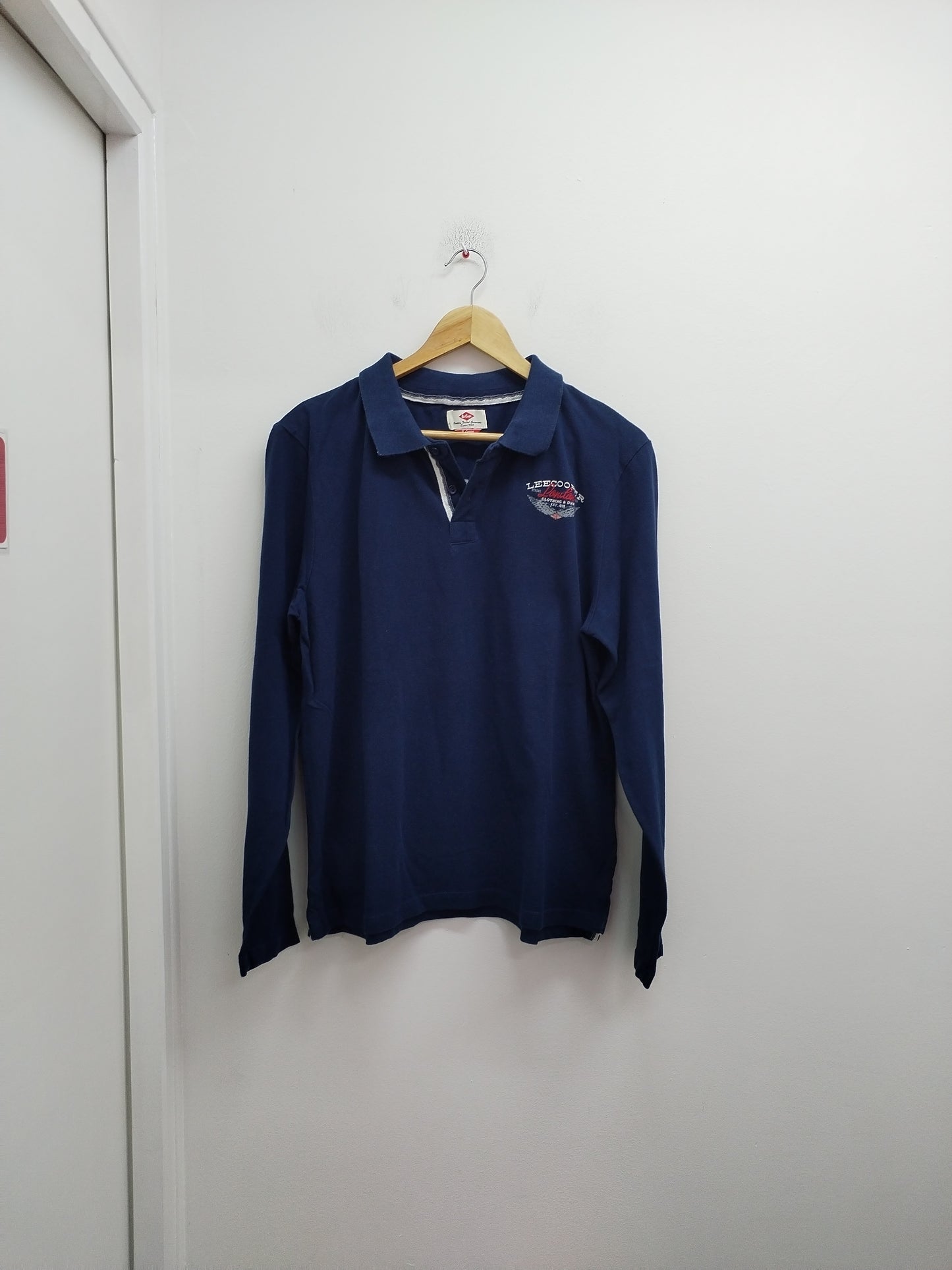 Polo manches longues Lee Cooper marine Taille XL