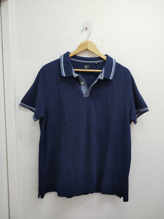 Polo manches courtes Straight Up marine Taille XL