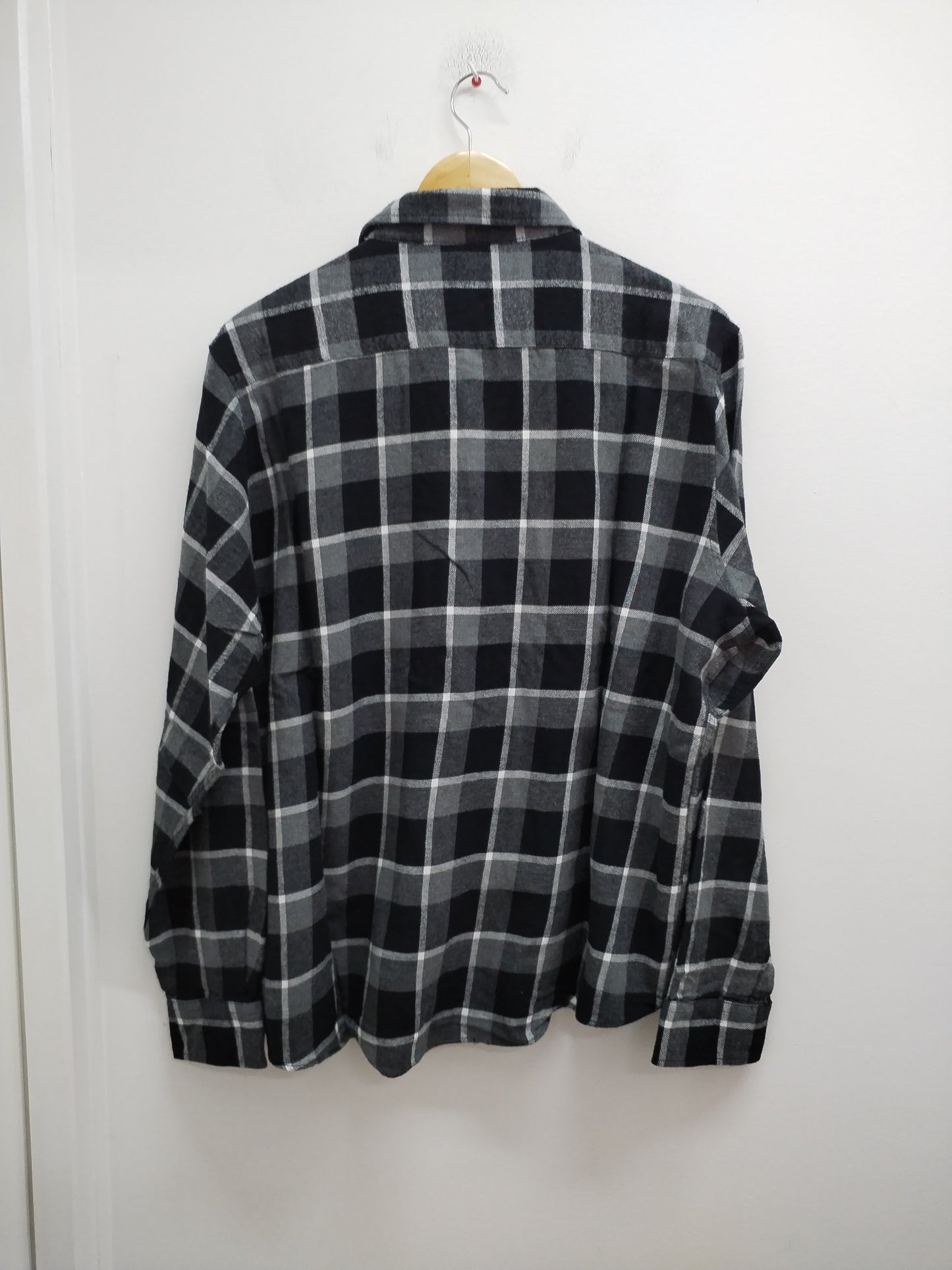 Chemise d'hiver Primark à noire et grise à carreaux Taille 2XL