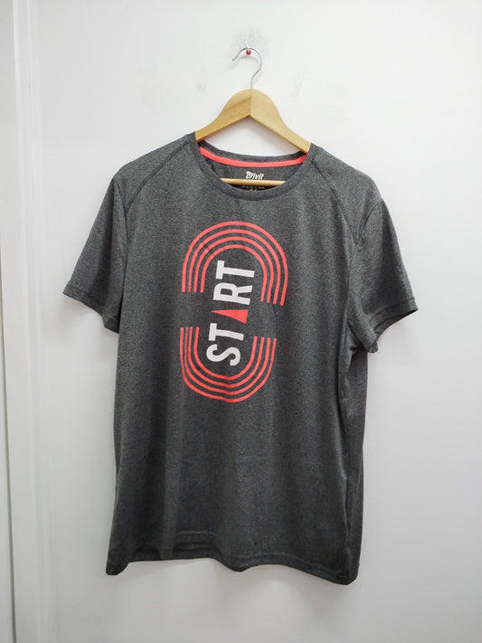 T-shirt de sport Crivit gris avec impression Taille XL