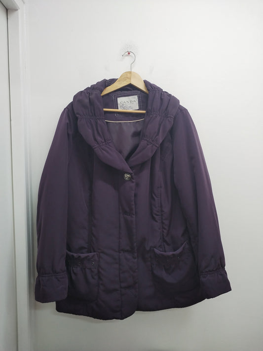 Doudoune Canda prune Taille 2XL