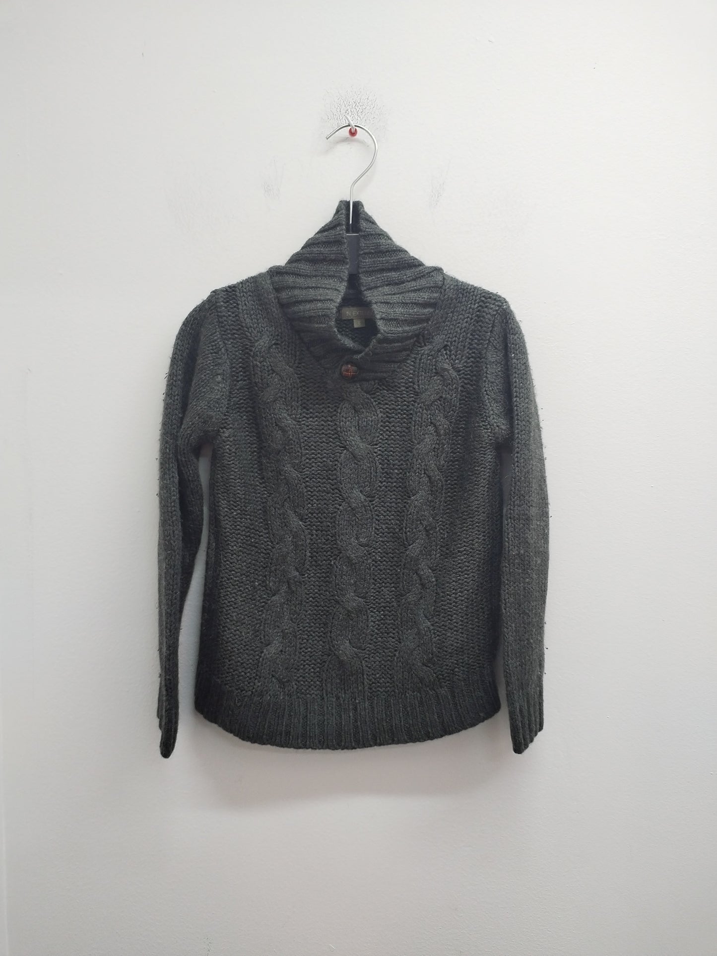 Pull en maille In Extenso gris anthracite Taille 6 Ans