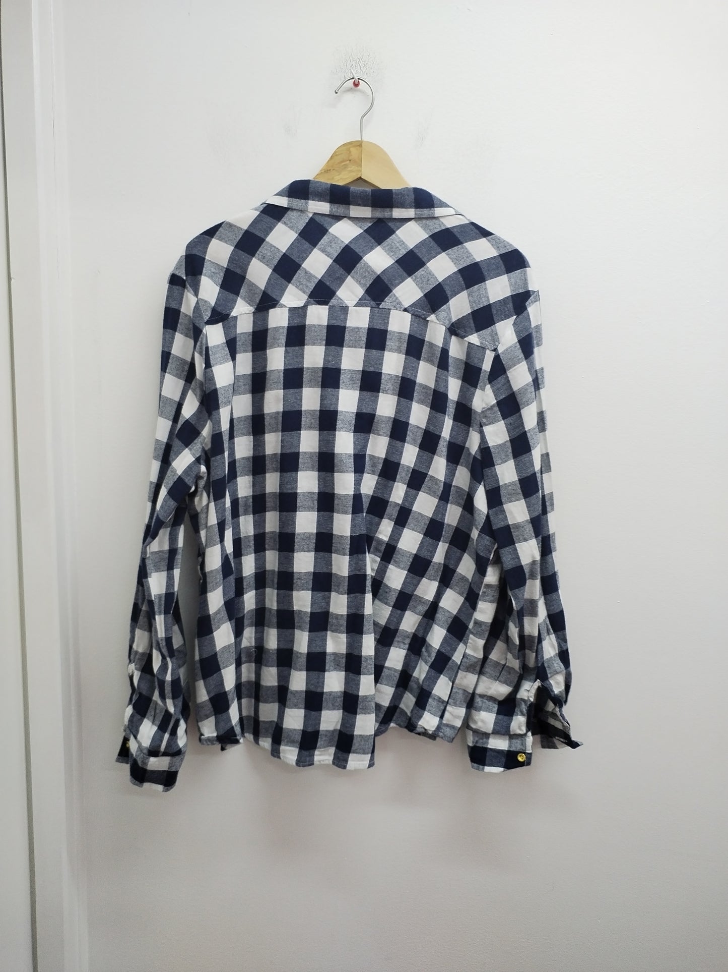 Chemise Primark marine et blanche à carreaux Taille 48