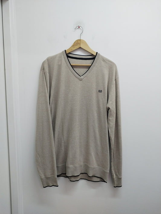Pull fin beige chiné Taille XL