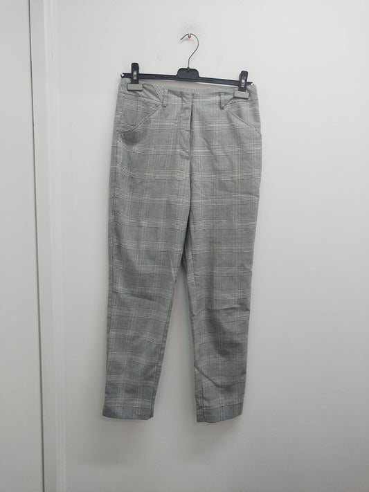 Pantalon Camaïeu gris à carreaux Taille 36