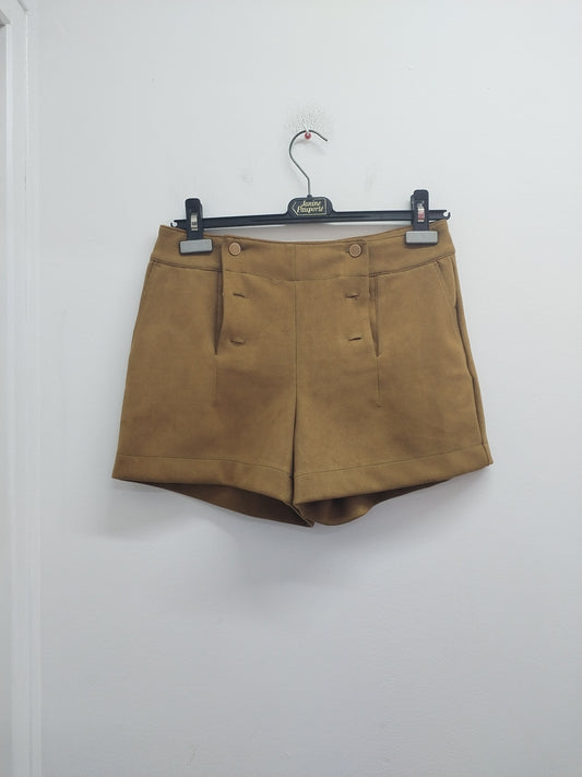 Short Bonobo imitation daim marron Taille 36