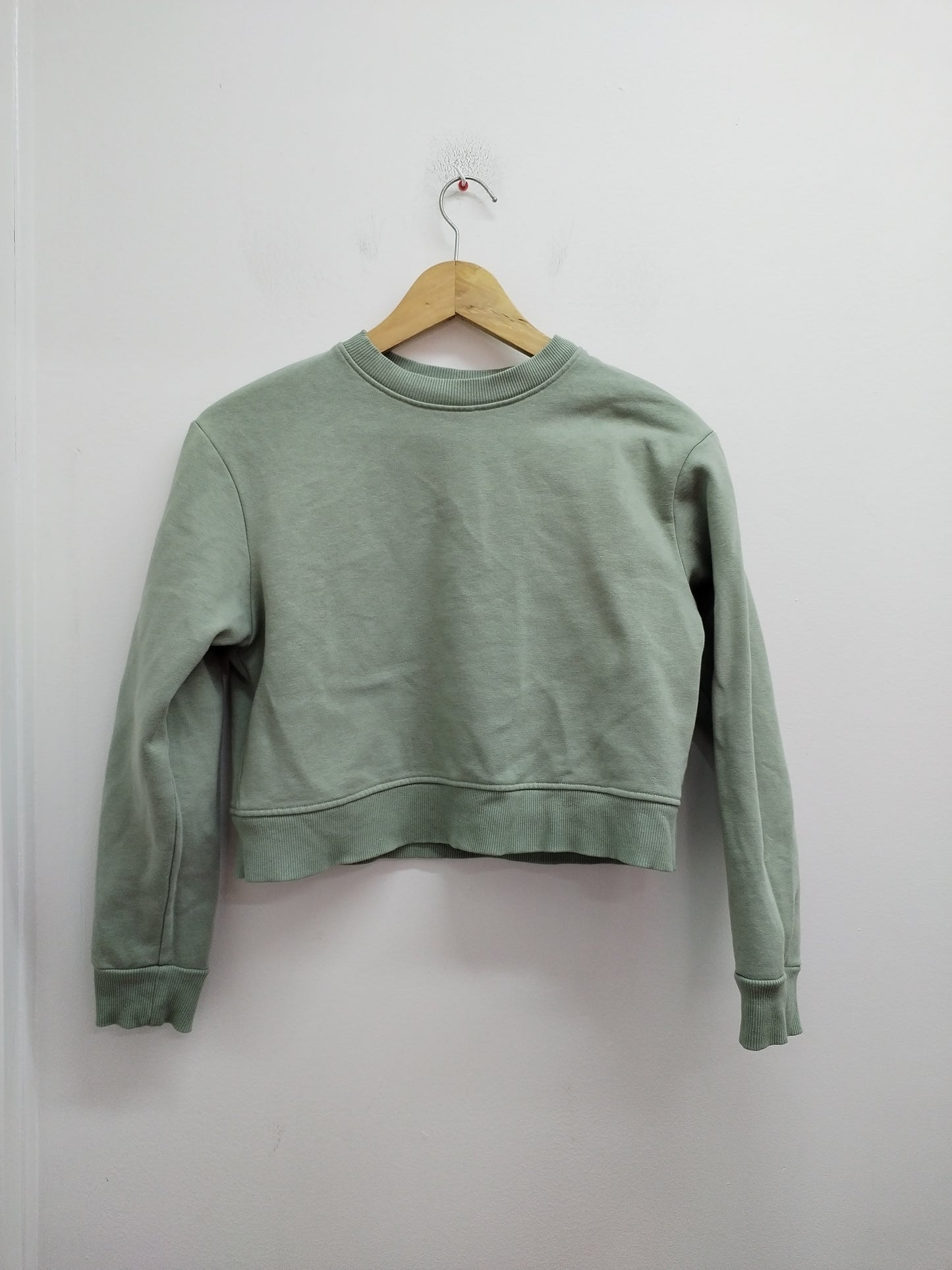 Sweat court Kiabi vert d'eau Taille XXS (12 Ans)