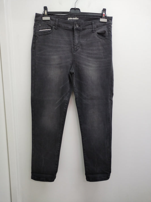 Jeans Grain de Malice noir délavé Taille 44