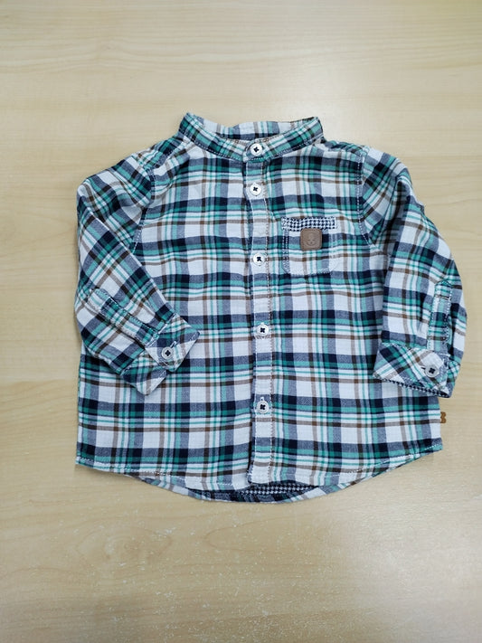 Chemise doublé Obaïbi à carreaux Taille 6 Mois