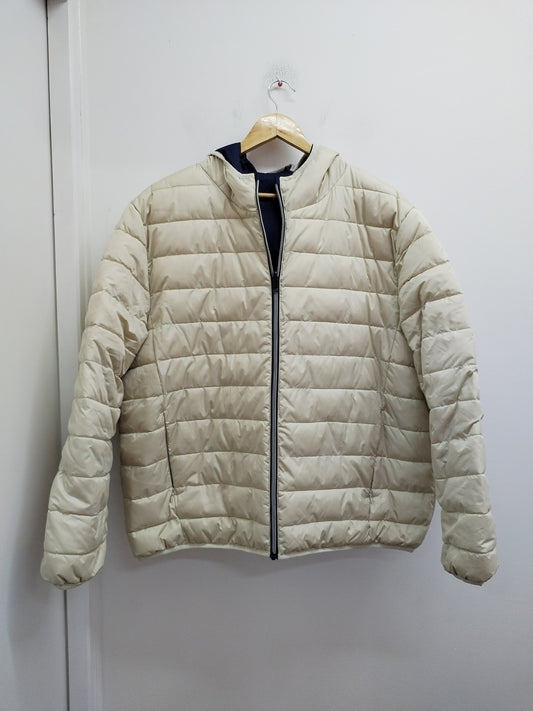 Doudoune réversible Tissaia beige et marine Taille XXL