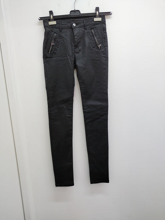 Pantalon Cache-Cache noir brillant Taille 34